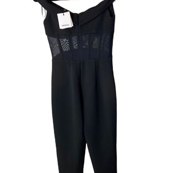 MISHA Bodice Black Jumpsuit - Picture 5 of 16